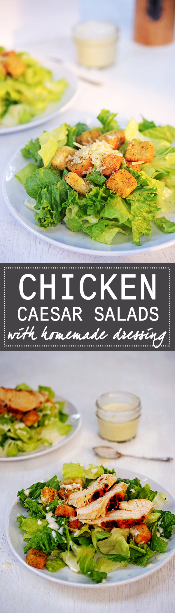 everyone loves chicken caesar salad, this one has a homemade dressing with fresh lemon juice. yum!