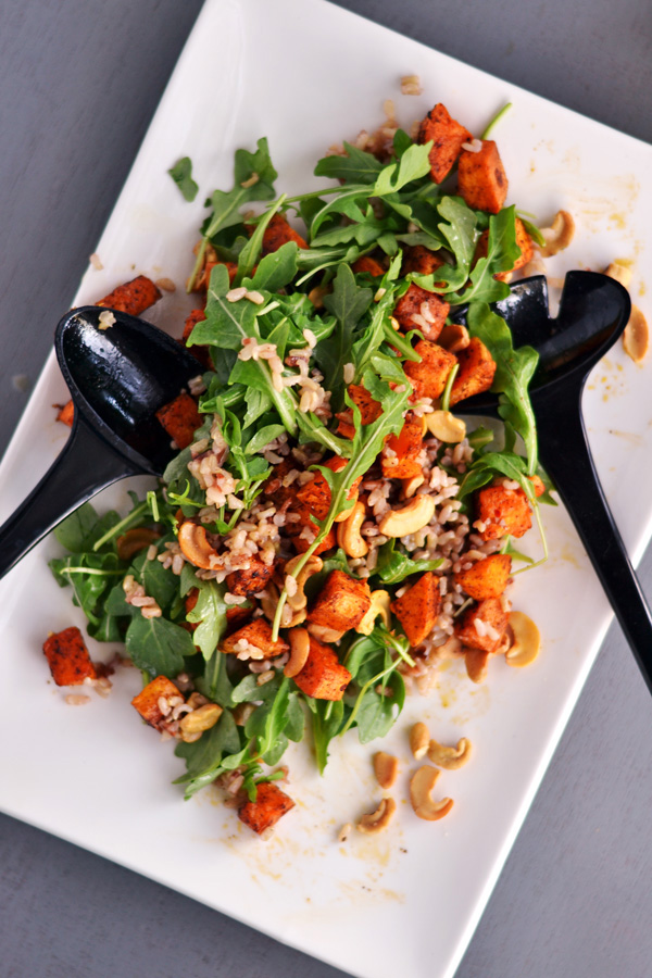 SWEET POTATO, WILD RICE AND ARUGULA SALAD – AMBS LOVES FOOD