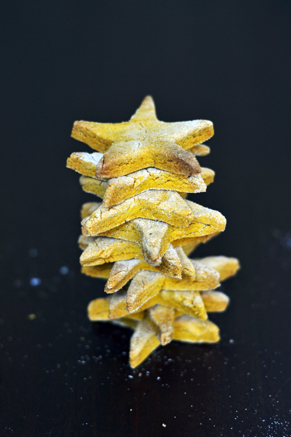 Stacked star cookies.