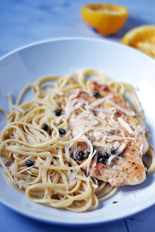 Front view of Lemon Chicken Piccata 