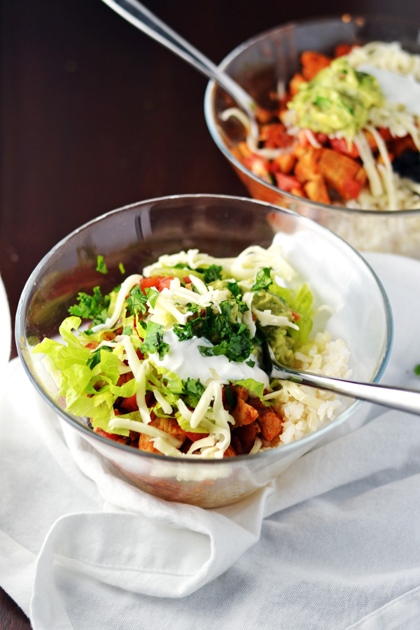 Ready to eat Chicken Burrito Bowls