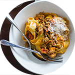 SPICY SAUSAGE PAPPARDELLE