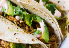 SHREDDED CHICKEN TACOS